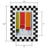 FJXMFRAME Black and White Picture Frames 5x7 Checkered Picture Frame