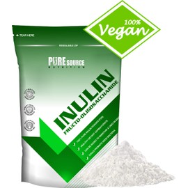 Inulin Powder 250g High Grade Prebiotic Soluble Fibre Powder - Unflavoured Made in EU from Natural Chicory Root Fructo OligoSaccharide FOC by Pure Source Nutrition