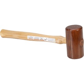 VAUGHAN Rawhide Mallet, Non Marring, Hardwood Handle, 12 oz, RM200, VN58216