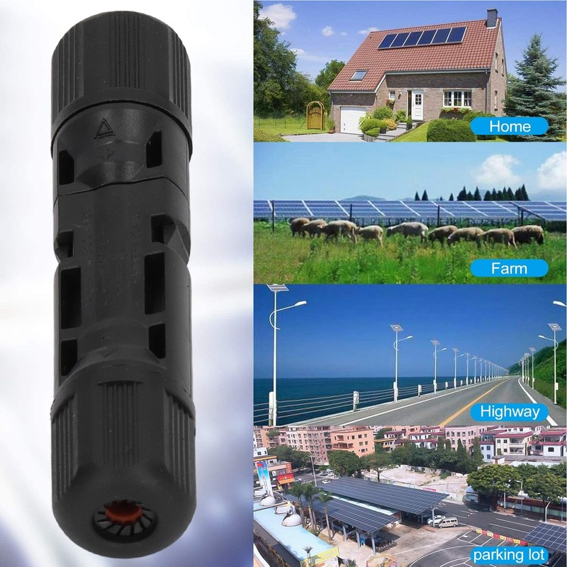 10 Sets Solar Panel Connector IP67 Waterproof Photovoltaic Cable Male