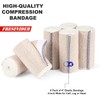 FRESINIDER Premium Elastic Bandage Wrap, 6 Pack 4" Cotton Latex