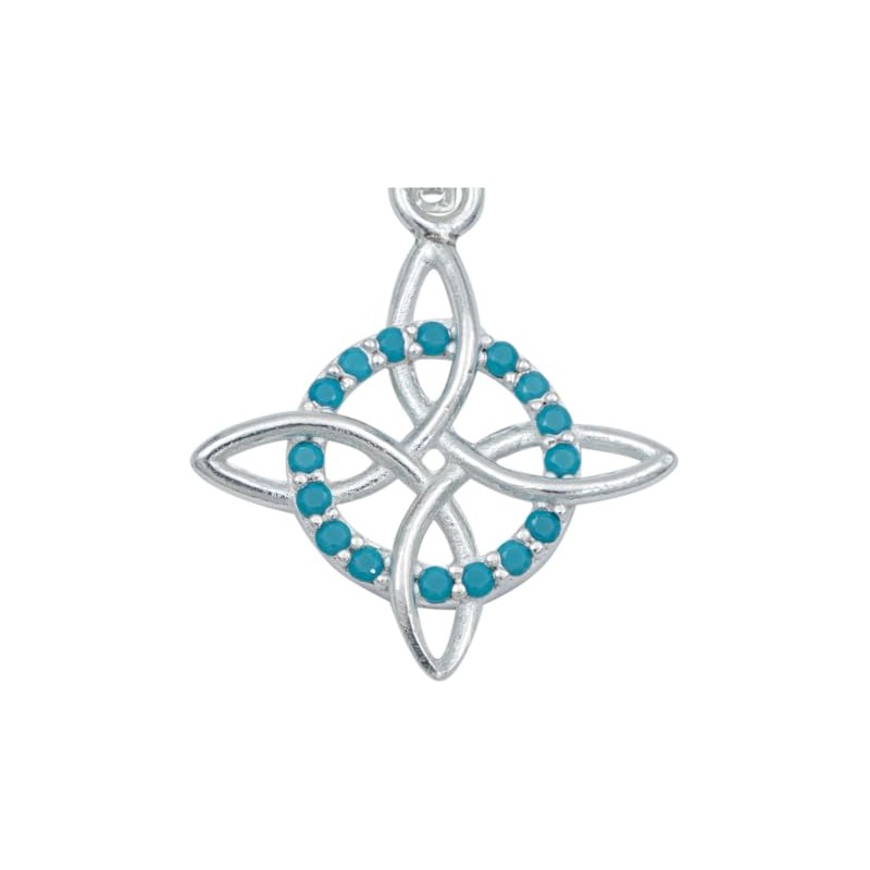 JOYARIS - Dije Nudo De Bruja Celta Amuleto Con Zirconias