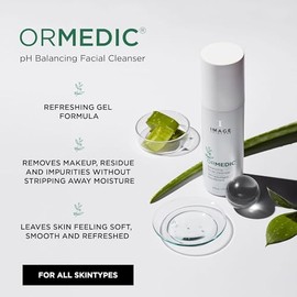 IMAGE Skincare ORMEDIC Balancing Facial Cleanser - Refreshing Gel Cleanser with Aloe Vera, Botanicals and Flower Extracts To Leave Skin Feeling Soft  