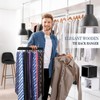 2 Pack Tie Rack Belt Hanger for Closet Upgraded Non
