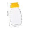 STOBAZA Refillable Honey Containers Pack Mini Honey Bottles Leakproof for