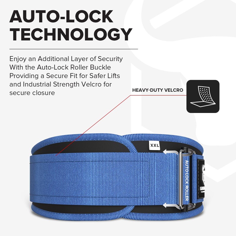 Weight Lifting Belt for Men and Women - Performance Auto-Locking