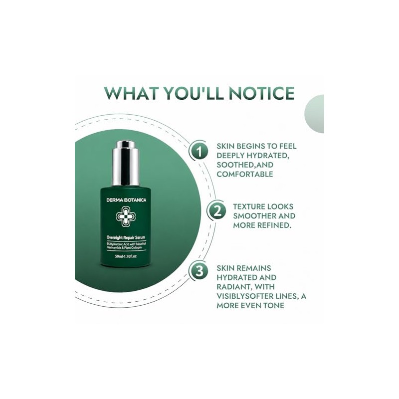 Overnight Repair Serum，Derma Botanica Overnight Serum – Luxurious Night Facial