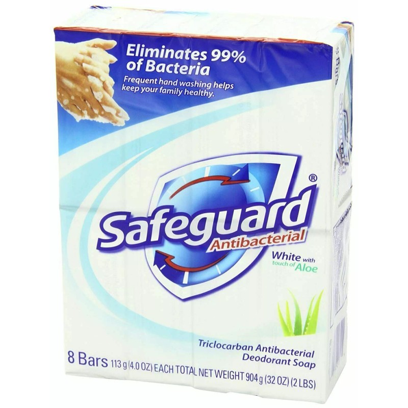 Safe-Guard Safeguard White Antibacterial Bar Soap with A Touch Of