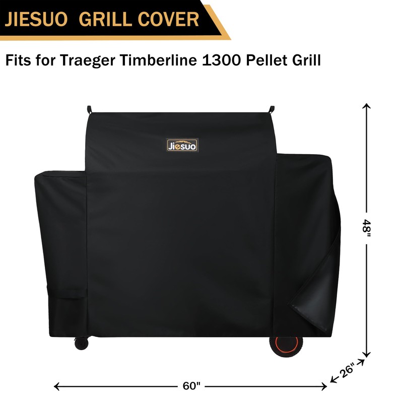 Jiesuo Grill Cover for Traeger Timberline 1300 Grills, Heavy Duty