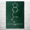 MDMA Molecule Ecstasy Poster Print, Raver Gift, MDMA Art, Psychologist