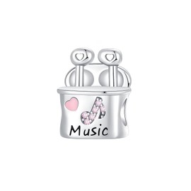 BIZK Charms Pendant 925 Silver for Bracelets, Compatible with European Bracelets and Necklaces for Women, Sterling Silver