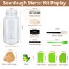 50oz Large Sourdough Starter Jar Glass Kit Wide Mouth with