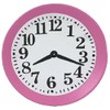 Melody Jane Dolls House Miniature Accessory Kitchen Wall Clock Pink
