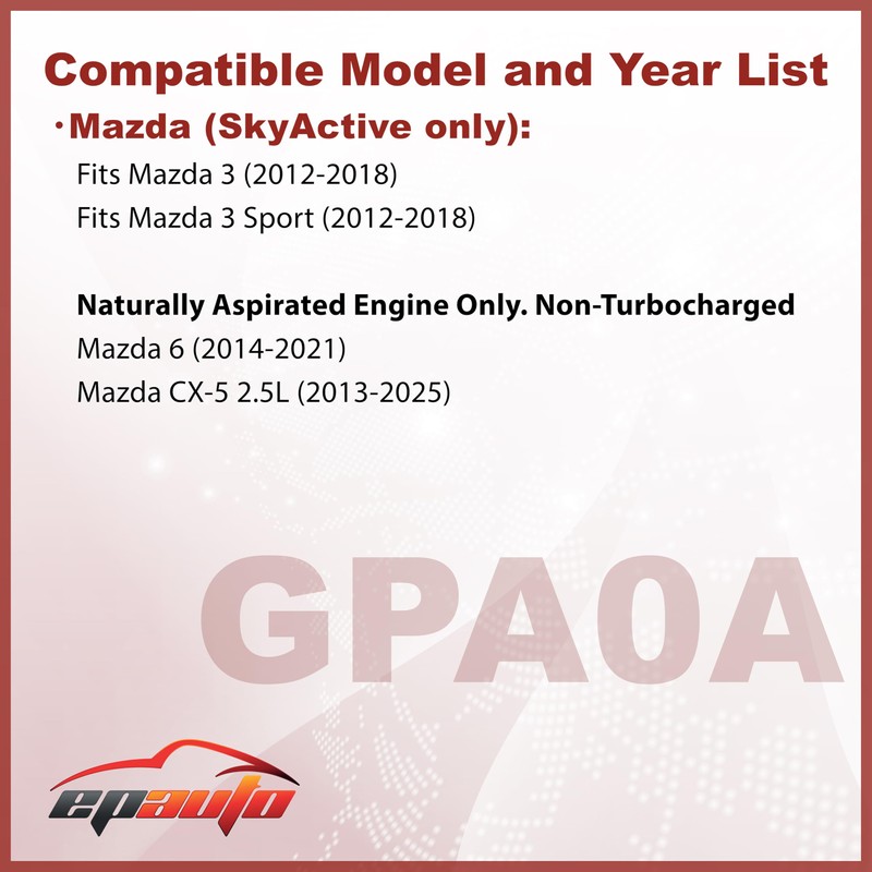 EPAuto GPA0A (PE07-13-3A0A) Engine Air Filter, Replacement for Mazda CX-5