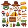 Explorers Themed Photo Booth Props 25pcs Explorers Camping Adventure Photo