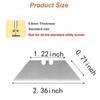 30 Pack Utility Knife Blades, SK5 Steel Heavy Duty Box