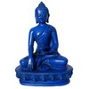 mytibetshop Blue Lapis Earth Touching Buddha Statue for Meditation, Alter