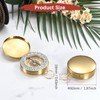 TIXIPEM Camping Survival Compass [1PCS] - Copper Clamshell Classic Pocket