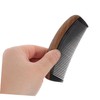 Ipetboom Wooden Beard Comb Natural Horn Scalp Massage Brush Hair
