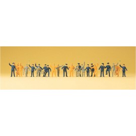 Preiser 1/87 th – pr14406 – Modelleisenbahnen – Personal von Bahnhof – 24 Figuren