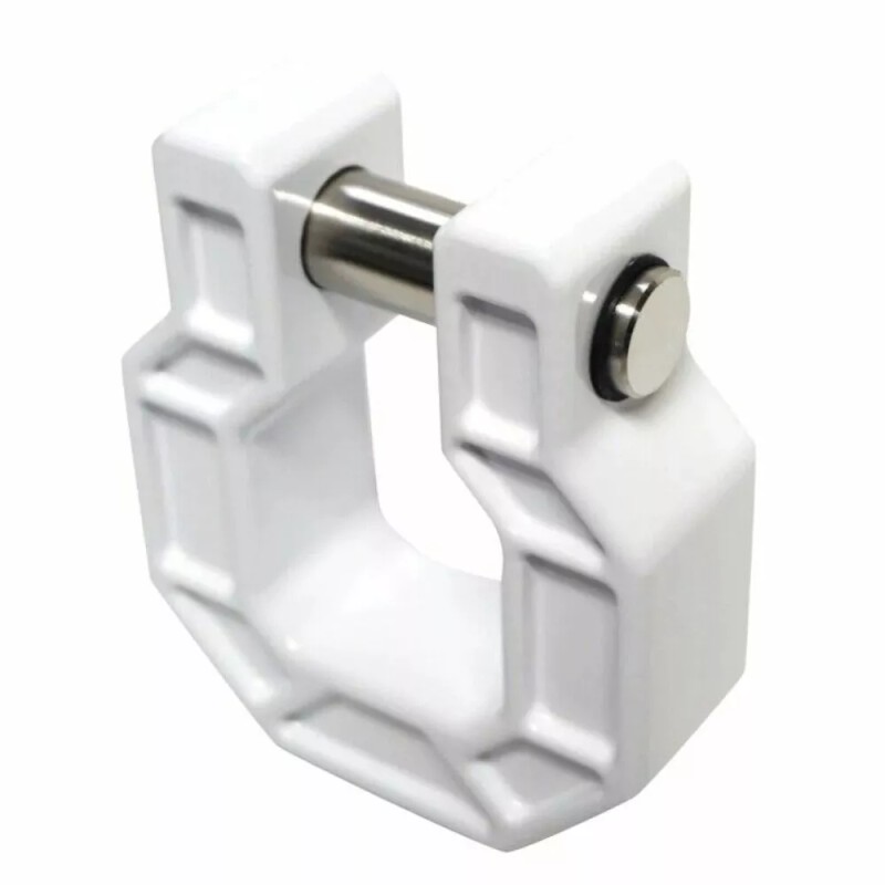 Royal Hooks Royal Show Shackle D-Ring Hook-White, Each; RHO-12017-WH