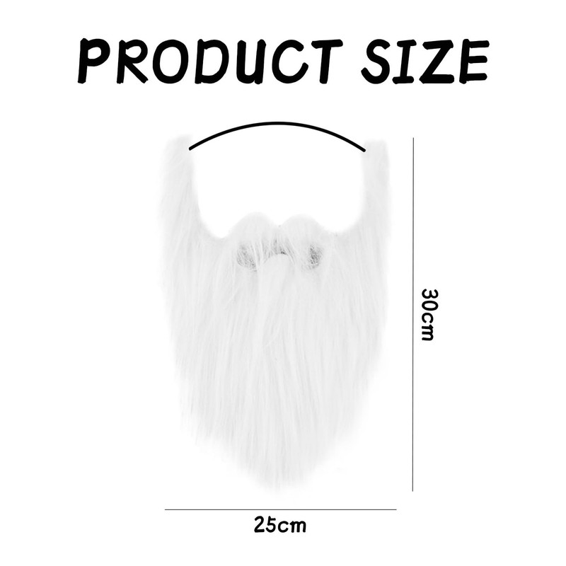 QIHUAN 1 White Beard, Simulated Beard, Role-Playing Accessories, Performance Props,
