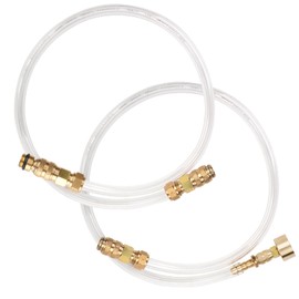 2pcs Hydraulic Steering Bleed Kit, Boat Bleed Kit Filler Tube with Brass Swivel Compatible with Seastar Hydraulic Steering for Outboard Inboard Sterndrive Hydraulic Helms Marine Tool Kit