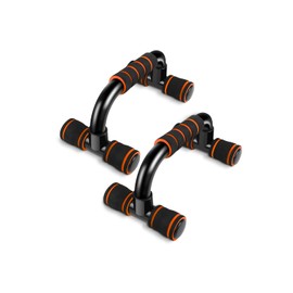 Push Up Bar Stands, Fitness Press Up Bar with Non-Slip Foam Handles for Arms, Chest and Shoulder Training Gym home Workout Exercise（Orange）