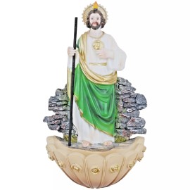 San Judas Tadeo Fuente de Agua Bendita Para Pared 6"x3" Holy Water Wall Font