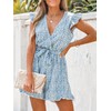 CUPSHE Women's Jumpsuit V Neck Wrap Look Wide Leg Ruffle