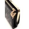 ANNA SUI Women's Leather Wallet, Black