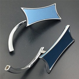 SMT-4-Point Micro Chromed Mirrors Compatible With Suzuki Honda Kawasaki Victory Harley Davidson [B00XM7K4UE]