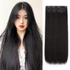 SARLA Long Straight Collar Wig, Set of 3, One Touch