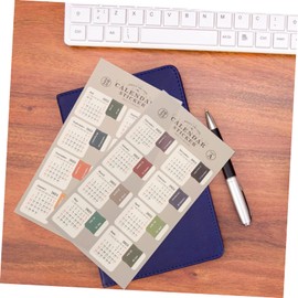 SEWACC 5 Sets Monthly Planner Calendar Stickers Month Tab Index Stickers for Organizing Notes for Notebooks Scrapbooks and Planners