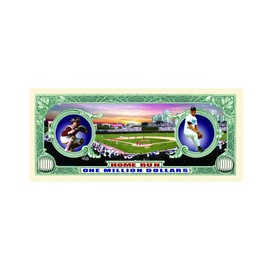 Baseball Million Dollar Bill Funny Money - Comes in Currency Holder - Best Gift for Baseball Fans
