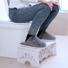 Fanwer Squatting Toilet Stool - Poop Stool for Bathroom, Wood-Plastic