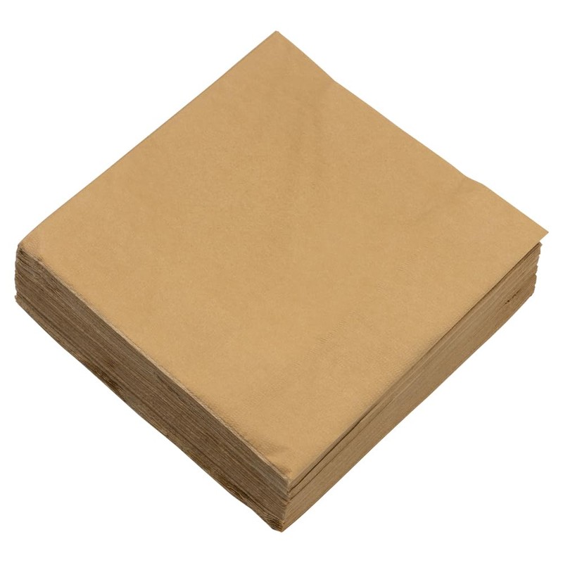 JAM PAPER Medium Lunch Napkins - Gold - 6.5x6.5 Inch