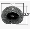 Kirkey Seats (3 Sticks) Kirkey Black Roll Bar Padding 1-1/2