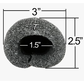 Kirkey Seats (3 Sticks) Kirkey Black Roll Bar Padding 1-1/2 Inch to 1-7/8 Inch Tubing -99001
