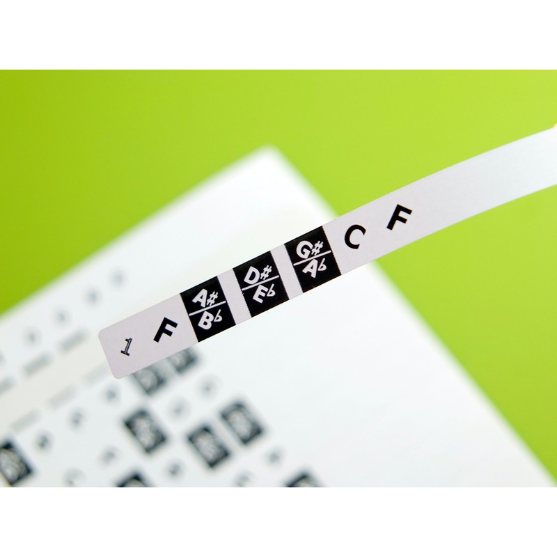 FRETNOTE Stickers for Guitar - 6-String RH Fretboard Notes (25