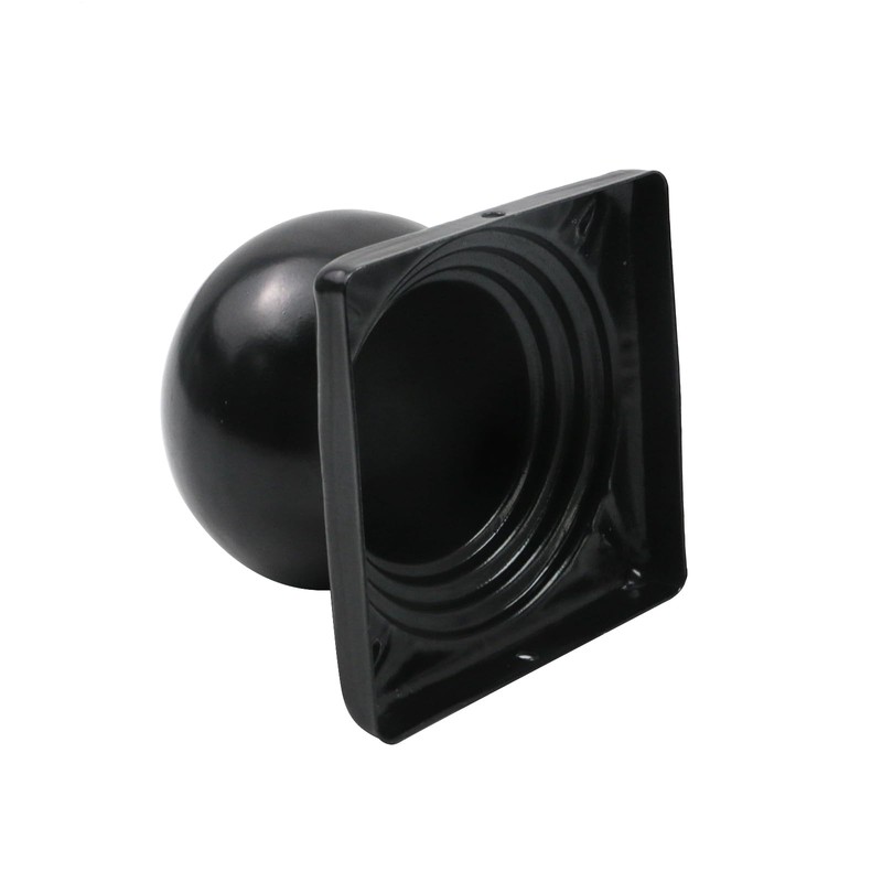 Tsnamay 4Pcs Black Fence Post Caps with Top Ball,Post Caps