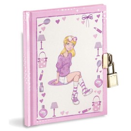 Secret Diary 14.5 x 18.5 cm with Metal Padlock and 2 Keys