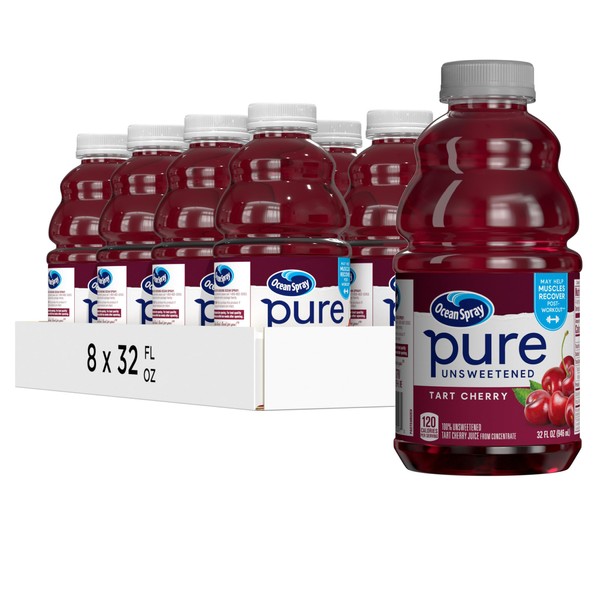 Ocean Spray® Pure Unsweetened Tart Cherry, 100% Tart Cherry Juice,
