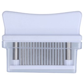 Meat Tenderizer Food Grade 48 Stainless Steel Needles Meat Cutter Hammer for Steak Pork Chop BeefWhite