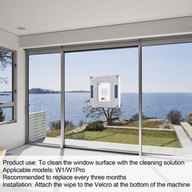 YBVABE Cleaning Pads Compatible with ECOVACS WINBOT W1,W1 Pro, W2, W2 Pro Omni – 4 Pack Reusable Washable Cloths for Winbot Pads, Winbot W1 Accessories & Window Cleaning Robots Replacement Parts