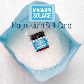 Magnesium Flakes for Bath, 10 lbs + Nighttime Magnesium Cream, 4 oz Set