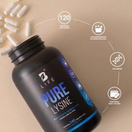 L-lisina De 240 Cápsulas 100% Pura. B Life Pure Lysine Sabor Sin sabor