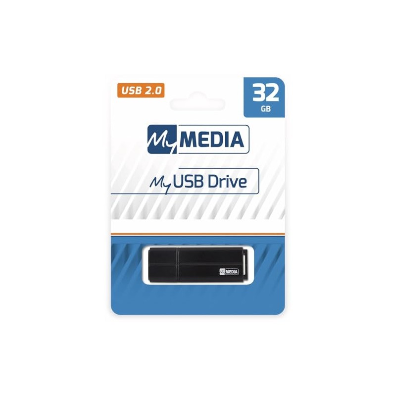 MyMedia 32GB USB 2.0 Memory Stick MyUSB Drive Black