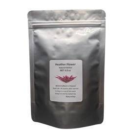 Heather Flowers - Dried Calluna vulgaris Loose Tea from 100% Nature (4 oz)