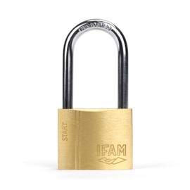 IFAM Anti Theft Padlock SR40AL Starting Range 40mm Long Shackle Double Locking Padlock Includes 2 Serrated Keys Strong and Reliable Ideal for Suitcases, Lockers, Drawers